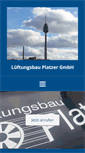 Mobile Screenshot of lueftungsbau-platzer.de